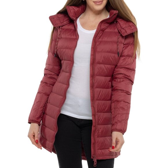 NEW Lole Claudia Down  puffer Jacket - 650 Fill Power in Tuscan Red 1225 6s3 - Picture 4 of 12